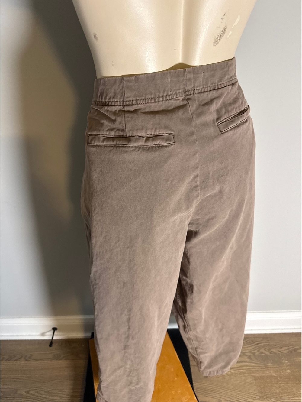 Per Una Women's Brown Cotton Cropped Pants Size US 14 / UK 18 - Picture 4 of 10